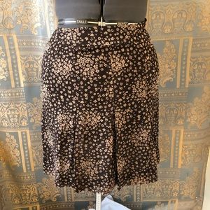 Anne Klein Polyester Georgette size 6P brown skirt